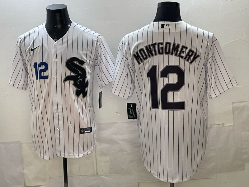 2026 Men Nike Chicago White Sox #12 Montgomery white MLB Jersey008